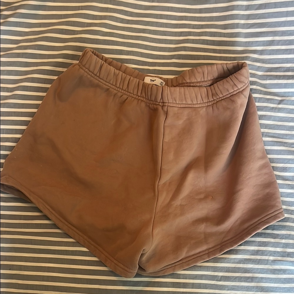 TNA mini sweat shorts